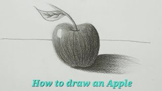 How to draw an Apple || Easy art tutorial step by step for beginners #sketching #art #stepbystep