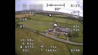 FPV Raptor Prop Test DVR OSD Footage.