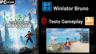 Winlator Bruno emulator gameplay One Piece Odyssey tests Red Magic 6 Pro sd888