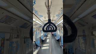 Hyderabad metro #travel #hyderabad #india #indiantrain #metro #hyderabadmetro #shorts