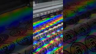 custom holographic kiss cut stickers from the print shop in Calgary Alberta #stickers #printing