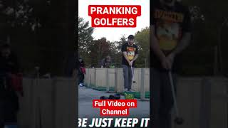 Pranking Golfers at Driving Range !