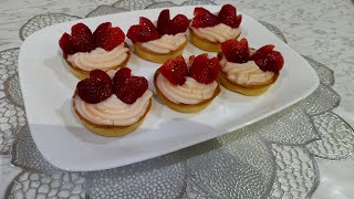 تارتولات الفراولة بعجينة تبقى مقرمشة لأطول مدة Tartelettes aux fraises