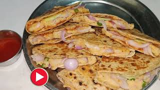 5 मिनट में बनने वाला रोटी का बिल्कुल नया हेल्दी टेस्टी नाश्ता | nashta recipe. breakfast recipe