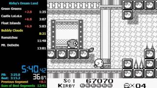 GB Kirby's Dream Land in 12:29 - Invalid