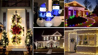 100+ CHRISTMAS OUTDOOR DECORATIONS DIY -  CHRISTMAS HOME DECORATING IDEAS 2024 - CHRISTMAS TRENDS 🎄