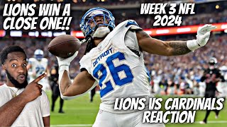 Reaction To Detroit Lions vs Arizona Cardinals | 2024 Week 3 NFL Game Highlights