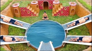 Building The Most Secret Underground Maze Swimming Pool To The Underground House