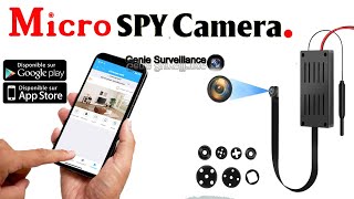 Micro spy hidden camera mobile connect and application configuration