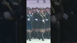 Beautiful Chinese women militarys march pass. #army #military #asianpowerful