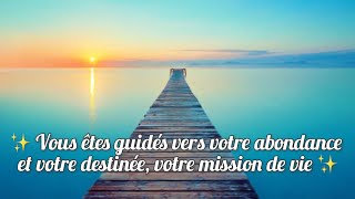 ✨ Vous êtes guidés vers votre abondance et votre destinée, votre mission de vie ✨🤍 Paix et Amour 🤍