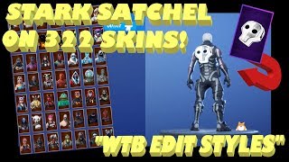 Back Bling Showcase: Fortnite "STARK SATCHEL" on ALL SKINS [322]! ("SHADOWS RISING" Pack) Part 3/3