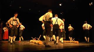 Gruppo folk Schuhplatter - Mazzin Val di Fassa - Il ballo del boscaiolo