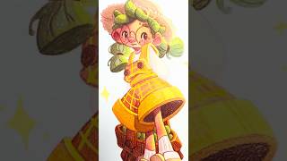 Harvest Season process video 🎞️✨ #characterdesign #illustration #art #drawing #watercolors