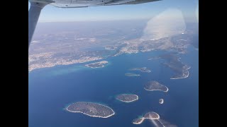 Beautiful 300 Mile Flight in C172 Skyhawk over Adriatic Sea - 4K