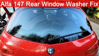 Alfa 147 Fixing the Rear Window Washer, Boot Panel Removal