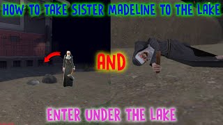 Ice Scream 8. How to take Sister Madeline to the lake and enter under the lake.