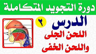 دورة أحكام التجويد المتكاملة للمبتدئين خطوة بخطوة اللحن الحلى واللحن الخفى (٢)