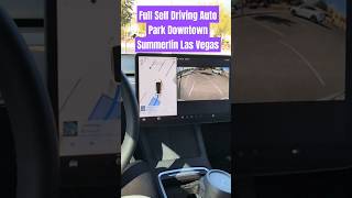 Full Self Driving Auto Park Downtown Summerlin Las Vegas #blocrent #fsd #autopark