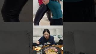 Back cracks x SPICY Mukbang #shorts