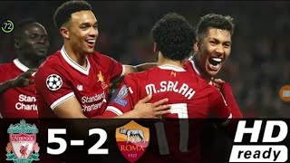 liverpool vs Roma all Goals and highlights 5-2 HD