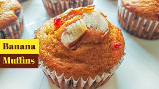 How to make Eggless Banana Muffins | AMAZING Banana Muffin Recipe