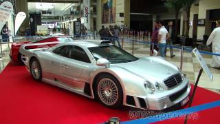 Porsche 996 GT1 + Ferrari Enzo + Mercedes CLK GTR AMG - Dubai International Motor Show 2013