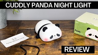 Soft and Squishy Panda Night Light with on/off and Timer | Perfect Gift for Nursery