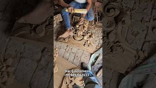 Wooden Carving Work by Star Enterprises. #carving #carvingwood #shortvideo #shorts #short #trending