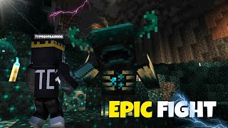 Epic fight with warden | minecraft video