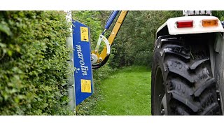 David Brown tractor put to work with an Italian made Hydraulic Hedge trimmer and more