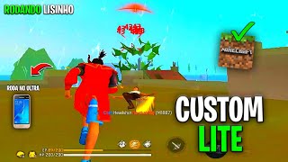 NOVA ATUALIZAÇÃO] CUSTOM LITE FREE FIRE COM 3 MB GRÁFICO DE MINECRAFT DA NOVA ATUALIZAÇÃO