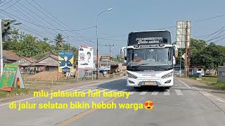 bus jalasutra (mlu) bikin heboh kembali jalur selatan 😍5mnit full Basuri🐍🐍||#jalurselatan