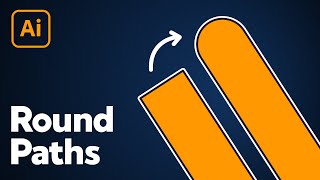 How to Round the End of Open Paths in Illustrator (Round Cap)