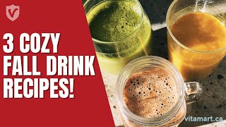 Cozy up this Fall w/ 3 Healthy Drinks! 🍁☕️