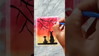 Mini painting for beginners 🎨 #painting #short #easy #ytshorts