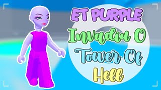 ៶៸﹒👽△﹒Roblox - ET PURPLE INVADIU O TOWER OF HELL!!