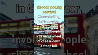 Insane Cheese Chase in England! #shorts #facts #didyouknow #curiousfacts #england  #tradition