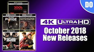 October 2018 4K Ultra HD Blu-ray New Releases