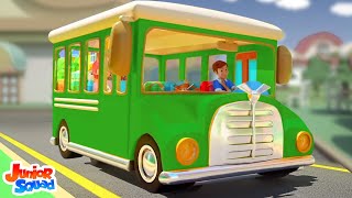 बस के पहिए घुमे गोल गोल गोल, Wheels on the Bus, Baby Song in Hindi and Kids Poem