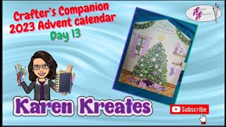 Crafter's Companion 2023 Advent Calendar door 13