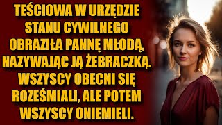 Teściowa w urzędzie stanu cywilnego obraziła pannę młodą, nazywając ją żebraczką. Wszyscy obecni się