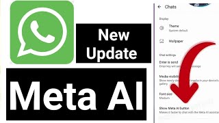 Whatsapp new update meta ai | meta ai Whatsapp