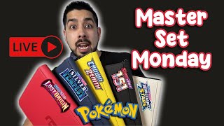 🔴Any 100% complete sets? Find out Live! Master Set Monday! #live #pokemon