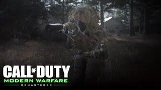 Call of Duty Modern Warfare Remastered All Ghillied Up Sniper Mission Veteran Gameplay 4K/60Fps