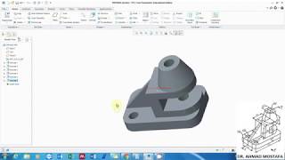 Practice #11: Extrude and Taper Extrude commands using PTC Creo Parametric