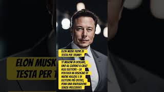 USA/ Elon Musk for Trump whit 17 millions Dollars endorsement