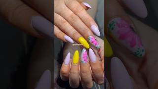 Lilac nails | nail art ideas #nailheaven #dombivli  floral nails