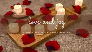 Homemory Battery LED Tea Lights Candles, Ideal for Proposal, Wedding, and Valentine's Day