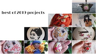 best of 2019 embroidery projects